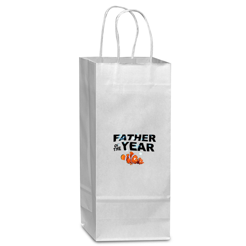 Cartoon Finding-nemo Father Of The Year Wine Paper Bag - 5 1/2 X 3 1/4 X 13 | Artistshot