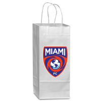 Miami Fc Wine Paper Bag - 5 1/2 X 3 1/4 X 13 | Artistshot