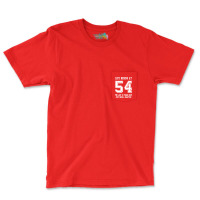 54th Birthday Life Begins At 54 White Pocket T-shirt | Artistshot