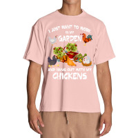 Chicken Chick Womens I Just Want To Work In My Garden And Hang Out Chi Urban Heavy T-shirt | Artistshot