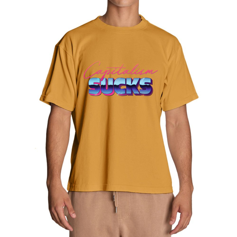 Capitalism Sucks 80s Styled Design Urban Heavy T-shirt | Artistshot