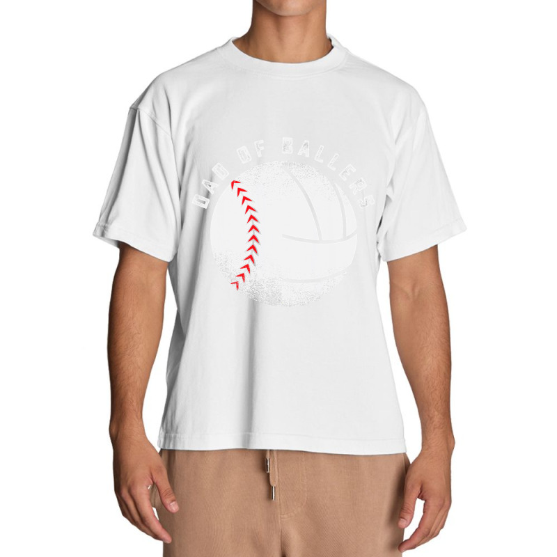 Dad Of Ballers Father Son Volleyball Baseball Player Coach T Shirt Urban Heavy T-shirt | Artistshot