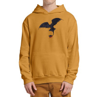 Flying Red Tail Dragon Urban Pullover Hoodie | Artistshot