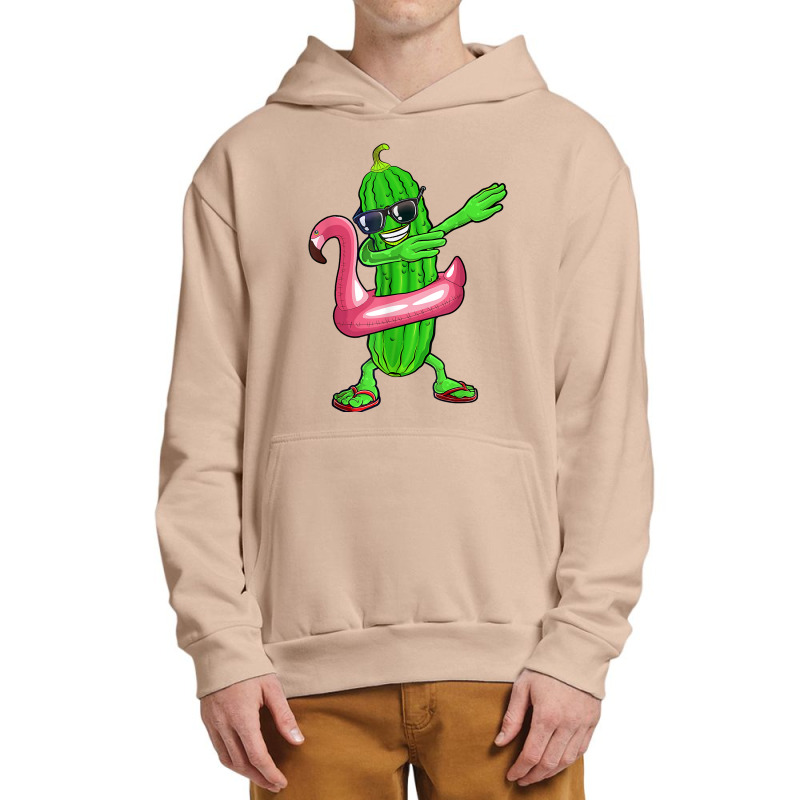 Dabbing Cucumber Pickle Flamingo Float Summer Tropical Fruit T Shirt Urban Pullover Hoodie by tamarogbbrazee4 | Artistshot