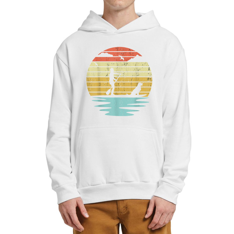 Stand Up Paddle Board Sup Dog Boarding Retro Water Sports T Shirt Urban Pullover Hoodie | Artistshot