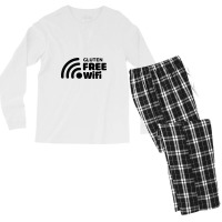 Gluten Free Wi-fi Men's Long Sleeve Pajama Set | Artistshot