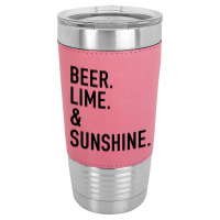 Beer Lime And Sunshine [tw] Leatherette Tumbler | Artistshot