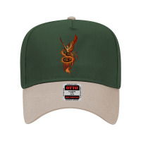 Phoenix Vs Dragon Mythological Adjustable Baseball Cap | Artistshot