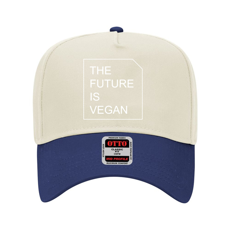 The Future Is Vegan Adjustable Baseball Cap by Richard Art | Artistshot