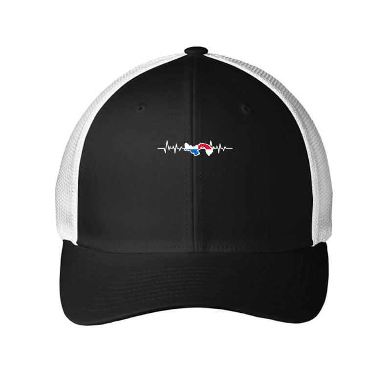 Panamanian Flag Heartbeat Panama Mesh cap by ToraHernton | Artistshot