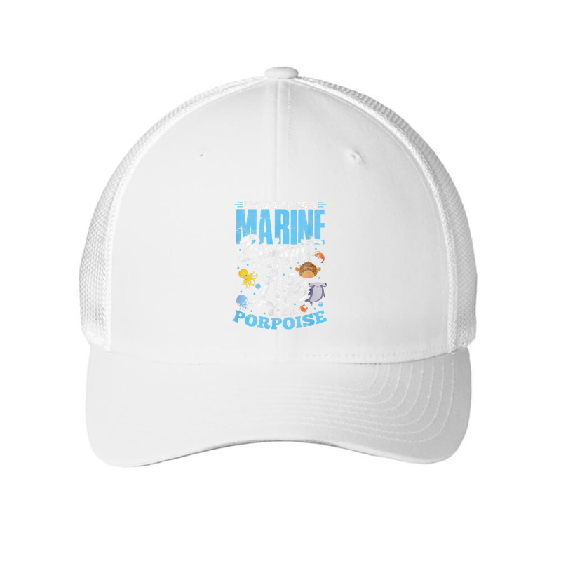 I Want To Be Marine Biologist So Life Has A Porpoise Grunge Mesh Cap | Artistshot