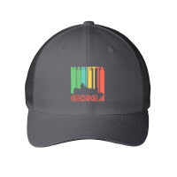 Retro 1970's Style Marietta Georgia Skyline T Shirt Mesh Cap | Artistshot