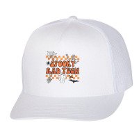 Groovy Spooky Rad Tech Retro Radiologist Halloween Xray Tech Trucker Cap | Artistshot