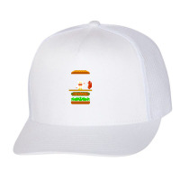 Burger Time Retro 80's Arcade Game Design Trucker Cap | Artistshot