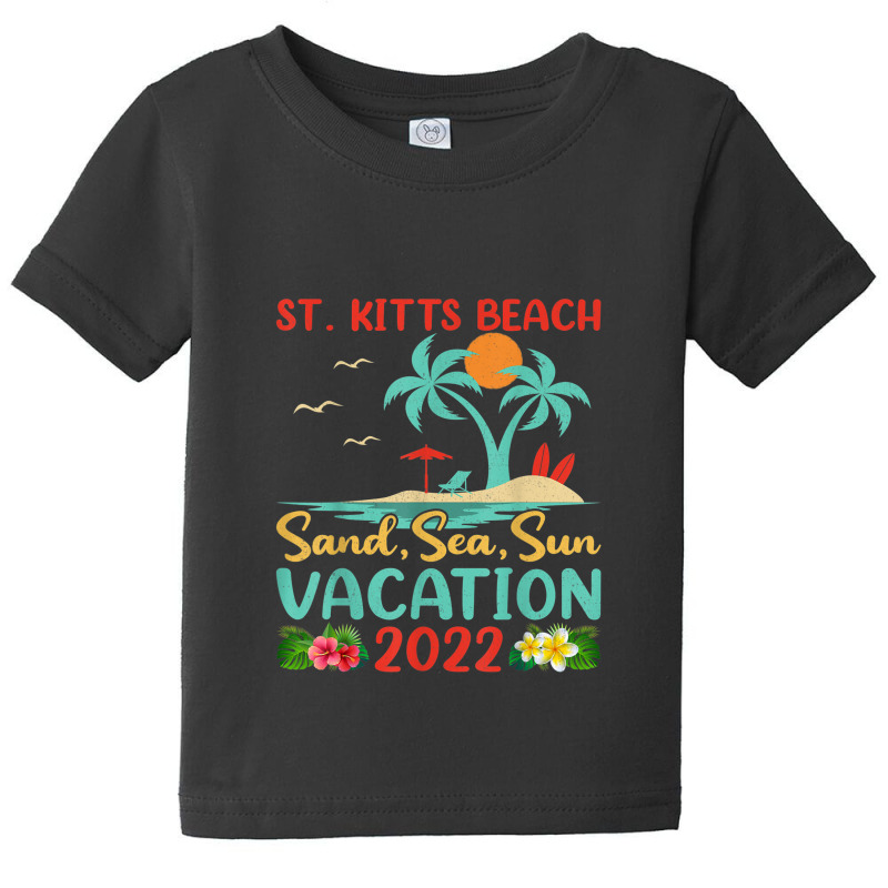 Beach Vacation 2022 Retro Lost Paradise St. Kitts Beach Baby Tee by Yuh2105 | Artistshot