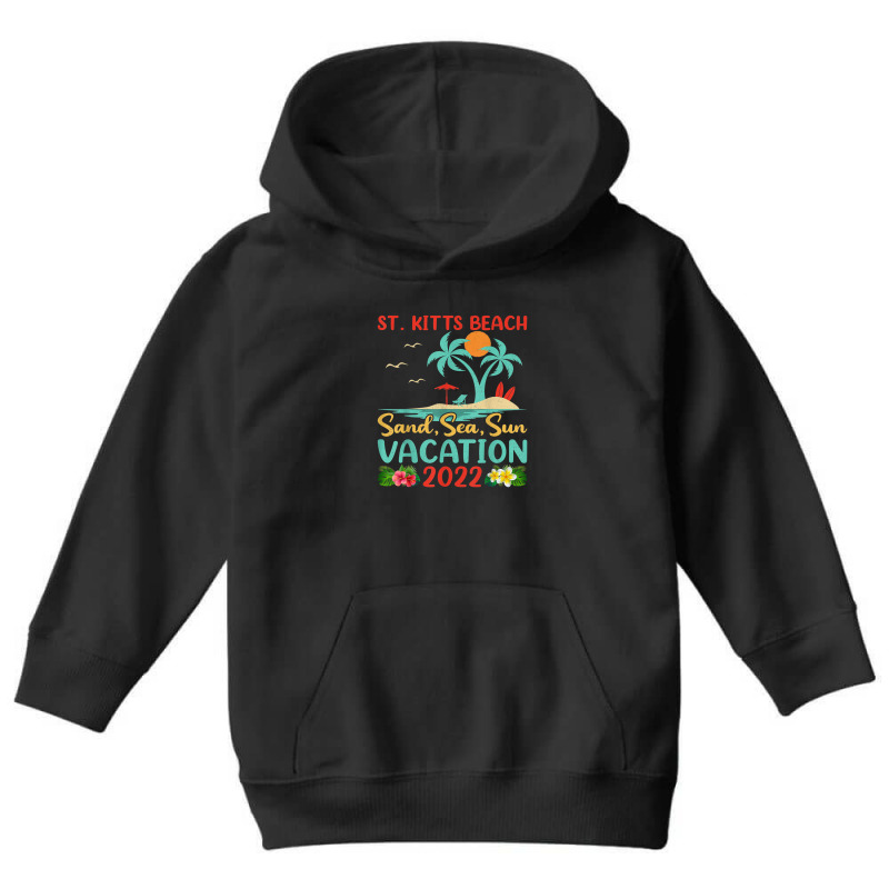 Beach Vacation 2022 Retro Lost Paradise St. Kitts Beach Youth Hoodie by Yuh2105 | Artistshot