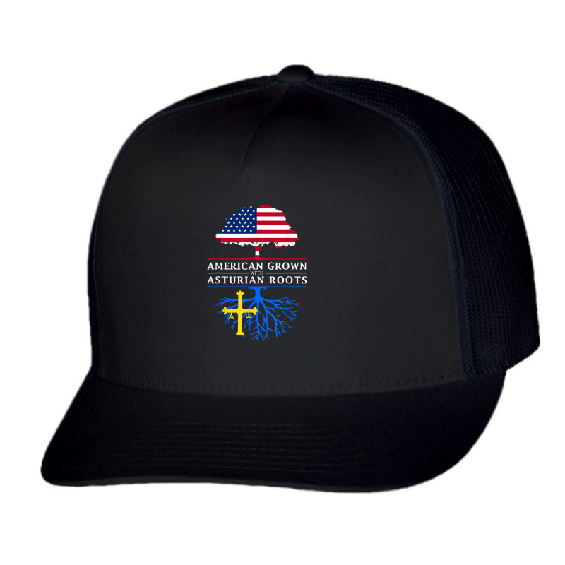 Asturian American Flag Reunion, Asturias Trucker Cap by pennyWelborn | Artistshot