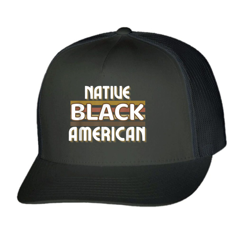 Native Black American Trucker Cap by Complete | Artistshot