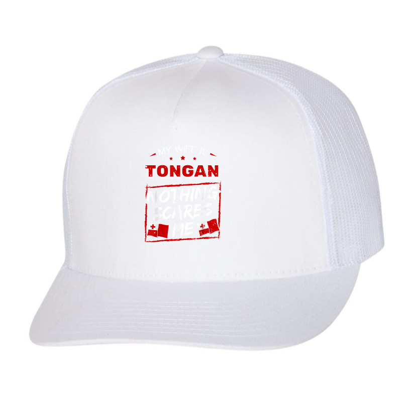 My Wife Is Tongan Kingdom Of Tonga Heritage Roots Pride Flag Trucker Cap by ToraHernton | Artistshot