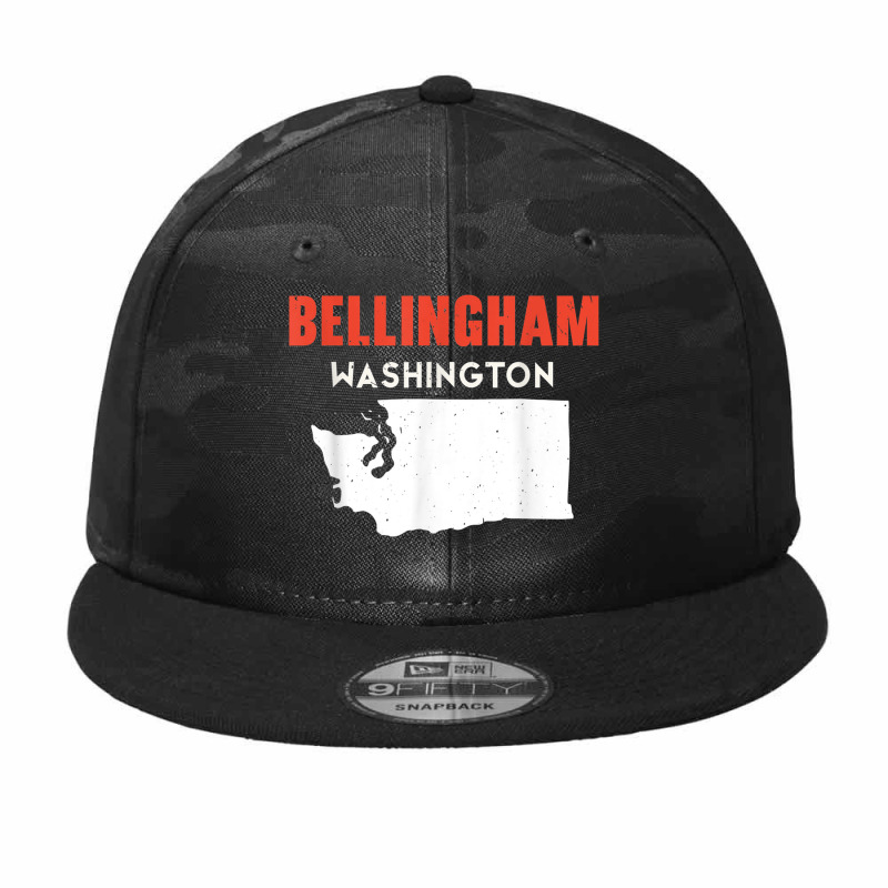 Bellingham Washington Usa State America Travel Washingtonian Camo Snapback | Artistshot