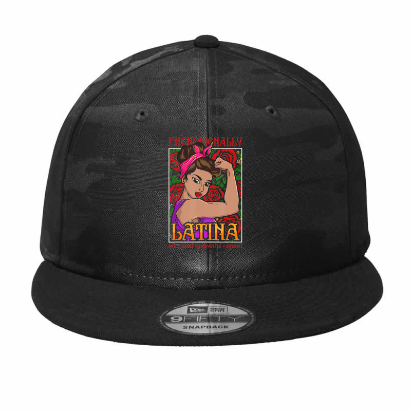 Phenomenally Latina Educated Powerful Proud, Latina Hispanic Camo Snapback by Kosdapen517 | Artistshot