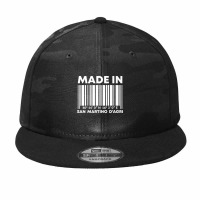 Made In San Martino D'agri Barcode Premium T Shirt Camo Snapback | Artistshot