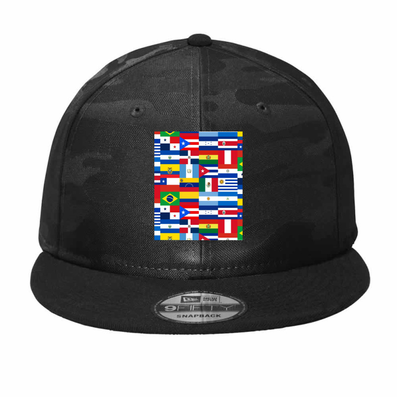 Flags Of Latin America Camo Snapback by OrlandoChase | Artistshot