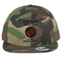 Fighting Fascism Is Your Social Duty Flat Bill Snapback Cap | Artistshot