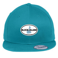 Block Island. Flat Bill Snapback Cap | Artistshot