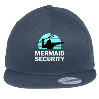 Mermaid Security Boys Swimmer Dad Merdad Trident T Shirt Flat Bill Snapback Cap | Artistshot