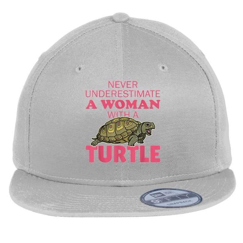 Turtle Sea Testudinata Biologist Zoology Flat Bill Snapback Cap by cm-arts | Artistshot