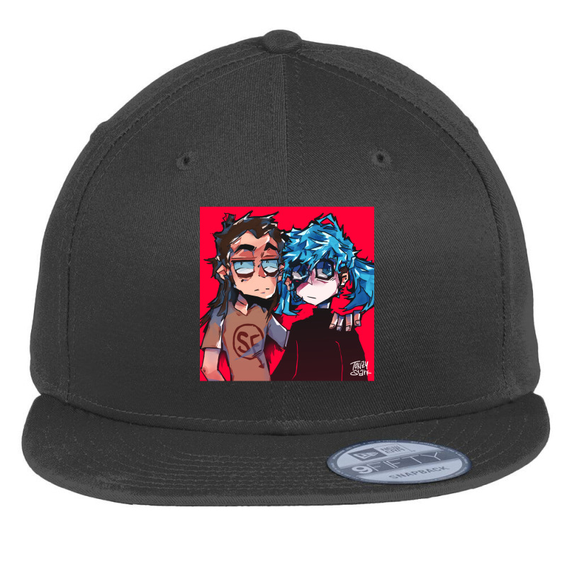 Sally Face Flat Bill Snapback Cap by cm-arts | Artistshot