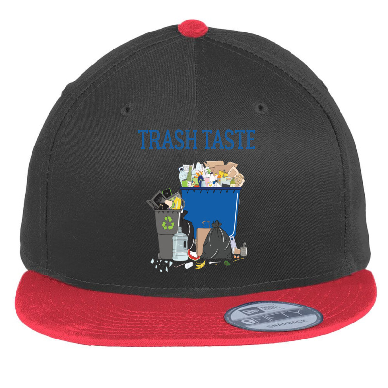 Trash Taste Flat Bill Snapback Cap by cm-arts | Artistshot