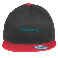 Nathan's Famous Resto Flat Bill Snapback Cap | Artistshot