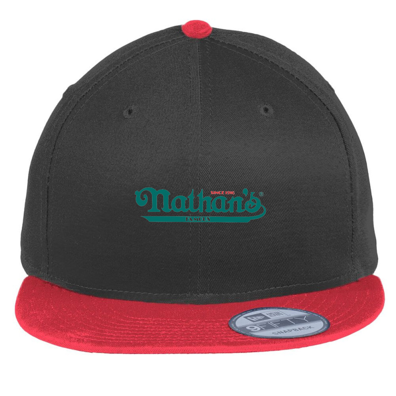 Nathan's Famous Resto Flat Bill Snapback Cap by Leslietorresw | Artistshot