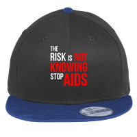 Stop Aids Aids Hiv Awareness Motivational Sayings S Flat Bill Snapback Cap | Artistshot