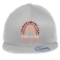 Palliative Care Nurse Practitioner Leopard Rainbow Flat Bill Snapback Cap | Artistshot