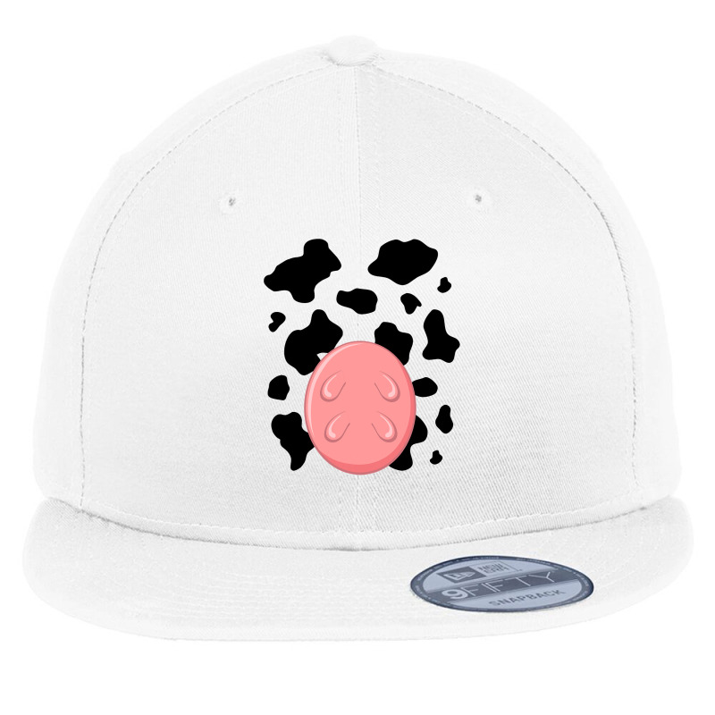 Cow Utters Costume  Funny Cute Halloween Flat Bill Snapback Cap | Artistshot