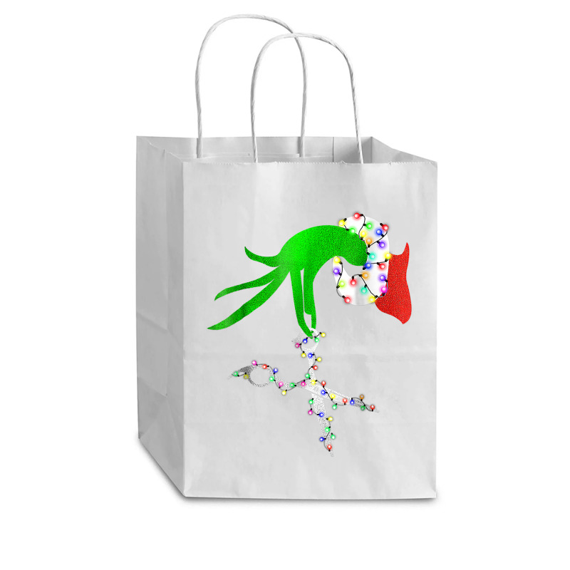 Funny Scissor Hairstylist Santa Christmas Hair Stylist Xmas T Shirt Cub Paper Bag - 8 X 4 1/2 X 10 1/4 | Artistshot