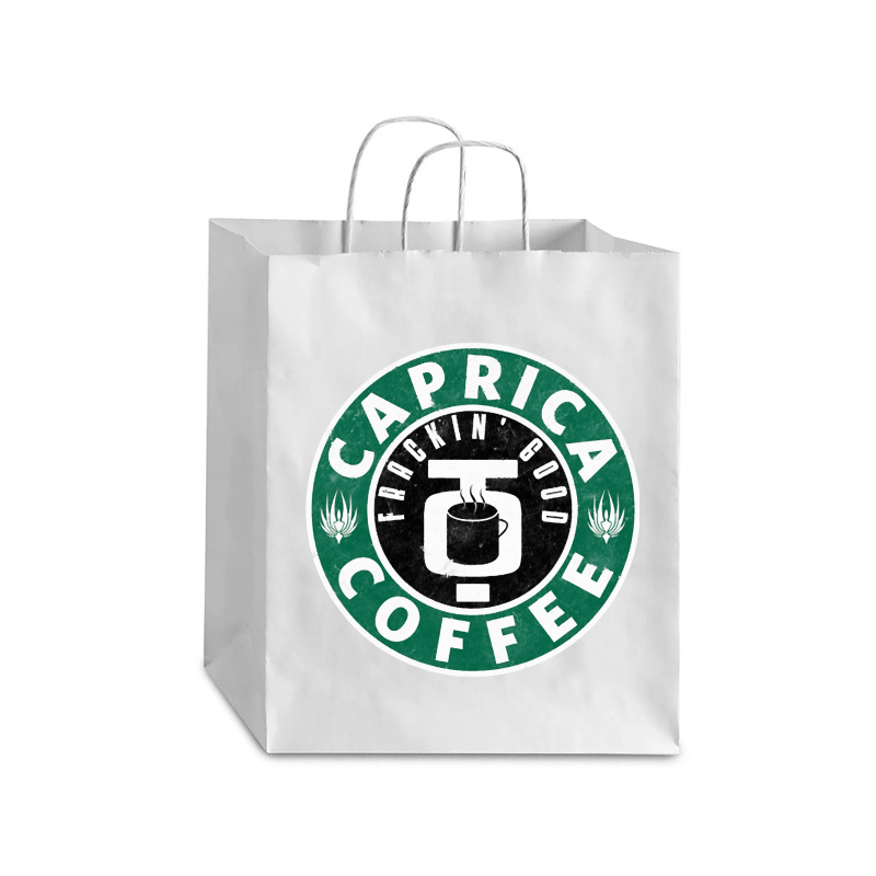 Caprica Coffee (green) Debie Paper Bag - 10 X 5 X 13 | Artistshot