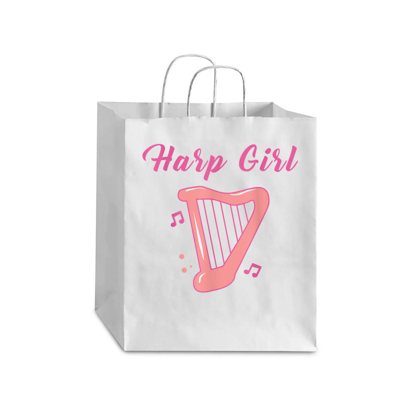 Harp Girl Harpist Musical Instrument Harp Player T Shirt Debie Paper Bag - 10 X 5 X 13 | Artistshot