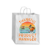 Product Manager Job Funny Thanksgiving T Shirt Debie Paper Bag - 10 X 5 X 13 | Artistshot