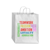 Teamwork Word Cloud Debie Paper Bag - 10 X 5 X 13 | Artistshot