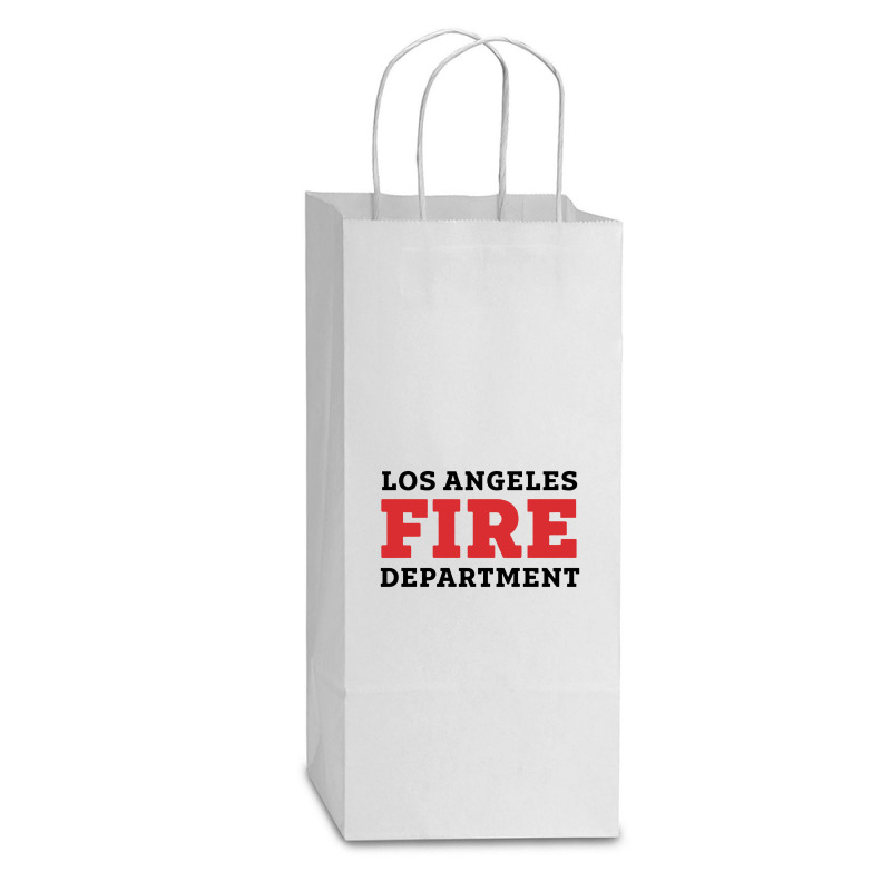 Lafd Los Angeles Fire Department Double Wine Paper Bag - 6 1/2 X 3 1/2 X 12 3/8 | Artistshot