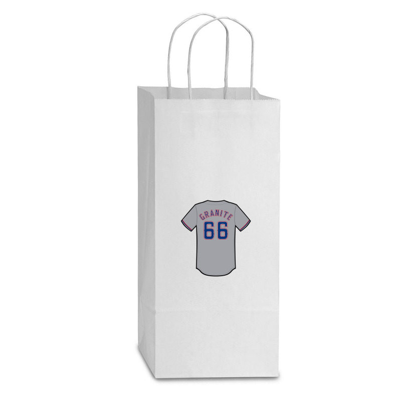 Zack Granite Jersey 1 Double Wine Paper Bag - 6 1/2 X 3 1/2 X 12 3/8 | Artistshot