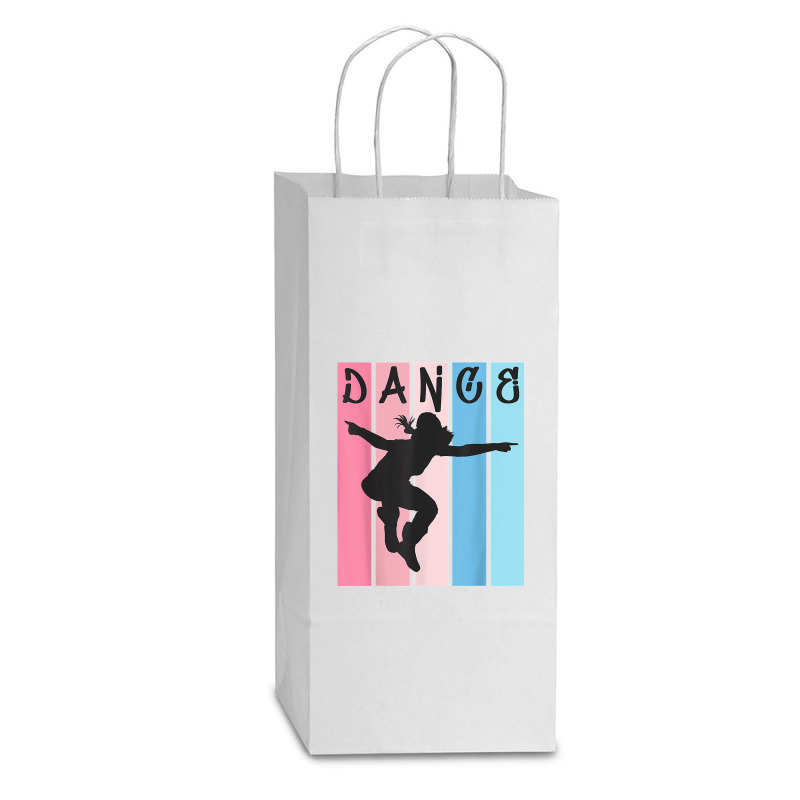 Breakdancer Retro Urban Dance Breakdance Double Wine Paper Bag - 6 1/2 X 3 1/2 X 12 3/8 | Artistshot