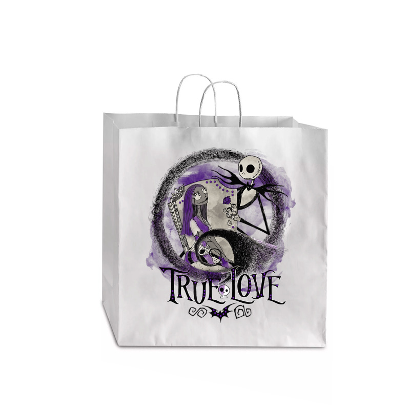 Funny Nightmare Before Christmas Valentines Jack True Love Jumbo Paper Bag - 18 X 7 X 18 3/4 | Artistshot