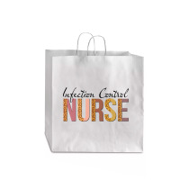 Leopard Infection Control Nurse Print For Nursing Student Long Sleeve Jumbo Paper Bag - 18 X 7 X 18 3/4 | Artistshot