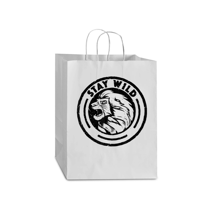 Funny Lion King Stay Wild Mart Paper Bag -13 X 7 X 17 | Artistshot