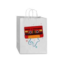 Simon And Garfunkel Retro Vintage Cassette Tape Music Fanart Mart Paper Bag -13 X 7 X 17 | Artistshot